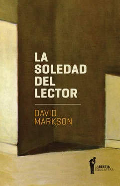 David Markson La soledad del lector обложка книги