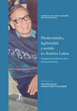 Oscar Pacheco Modernidades, legitimidad y sentido en América Latina. Indagaciones sobre la obra de Gustavo Ortiz обложка книги