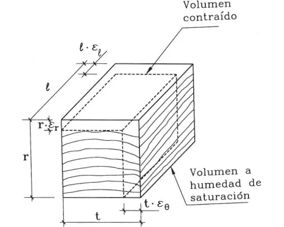 Figura 118Contracción de la madera con la pérdida del agua de saturación Uno - фото 125
