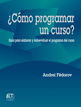 Andrei Fëdorov ¿Cómo programar un curso? Guía para evaluar y autoevaluar el programa del curso обложка книги