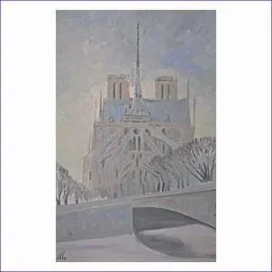 Notre Dame Париж Canvasoil 92x60 cm 2015 Нотр Дам Париж Холстмасло - фото 18