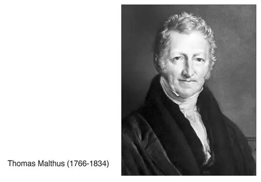Thomas Malthus también realizó proyecciones de población utilizando la función - фото 12