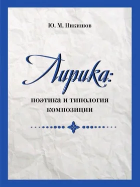 Юрий Никишов Лирика: поэтика и типология композиции обложка книги
