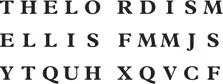 In the same way X Q and V modify the first three letters of our new - фото 16