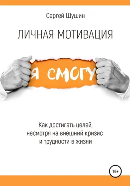 Сергей Шушин Личная мотивация. Как достигать целей, несмотря на внешний кризис обложка книги