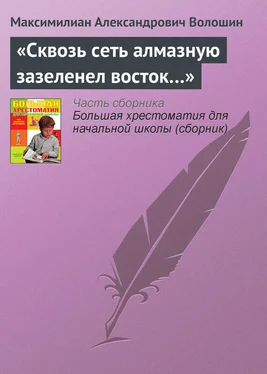 Максимилиан Волошин «Сквозь сеть алмазную зазеленел восток…» обложка книги