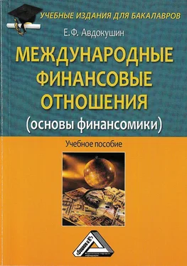 Евгений Авдокушин Международные финансовые отношения (основы финансомики) обложка книги