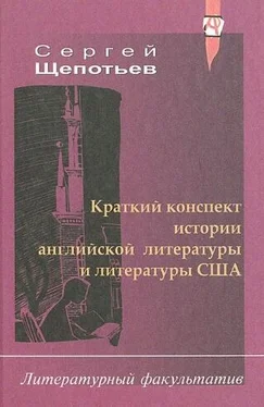 Сергей Щепотьев Краткий конспект истории английской литературы и литературы США обложка книги