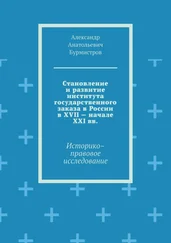 Александр Бурмистров - Становление и развитие института государственного заказа в России в XVII – начале XXI вв. Историко–правовое исследование