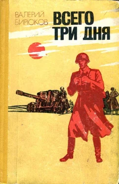 Валерий Бирюков Всего три дня обложка книги