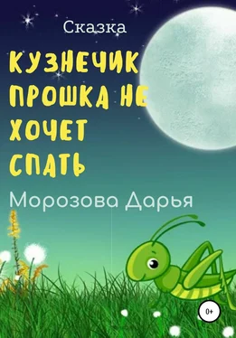 Дарья Морозова Кузнечик Прошка не хочет спать обложка книги