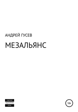 АНДРЕЙ ГУСЕВ МЕЗАЛЬЯНС обложка книги