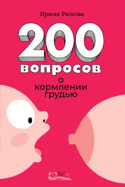 Ирина Рюхова 200 вопросов о кормлении грудью обложка книги