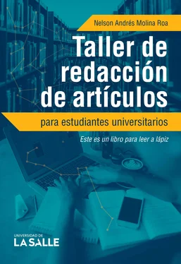 Nelson Andrés Molina Roa Taller de redacción de artículos para estudiantes universitarios обложка книги