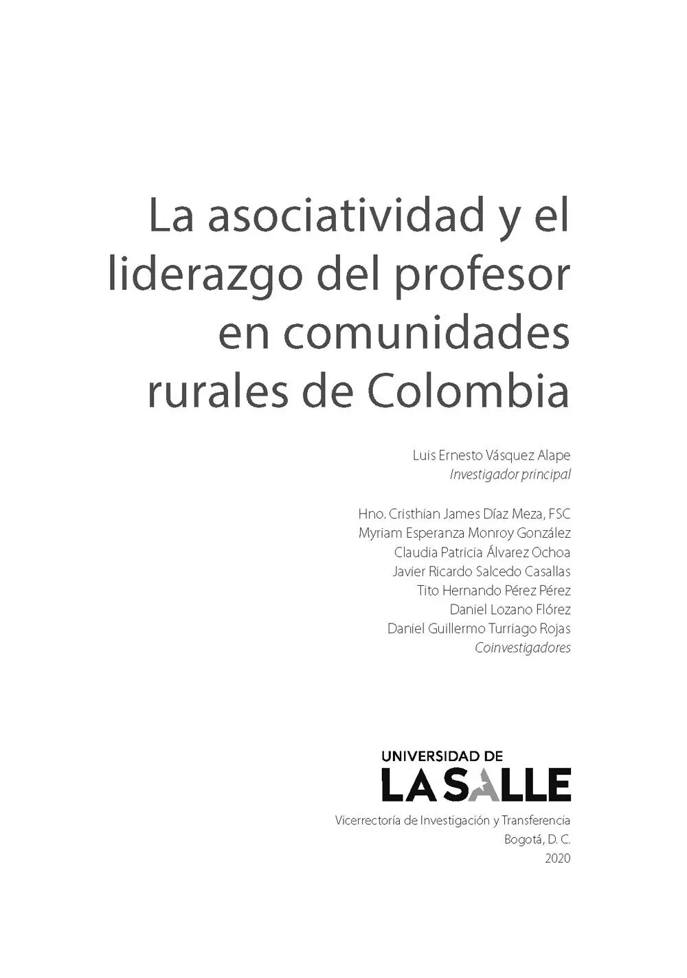 La asociatividad y el liderazgo del profesor en comunidades rurales de Colombia - фото 1