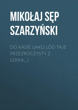 Mikołaj Szarzyński Do Kasie (Jako lód taje przezroczysty z lekka...) обложка книги