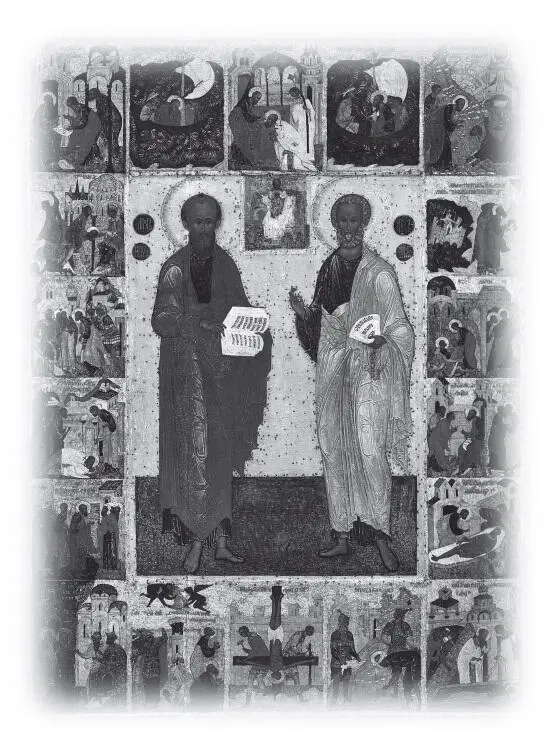Петр и Павел Икона с житием Новгород Азии одним из крупнейших центров - фото 6