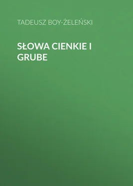 Tadeusz Boy-Żeleński Słowa cienkie i grube обложка книги