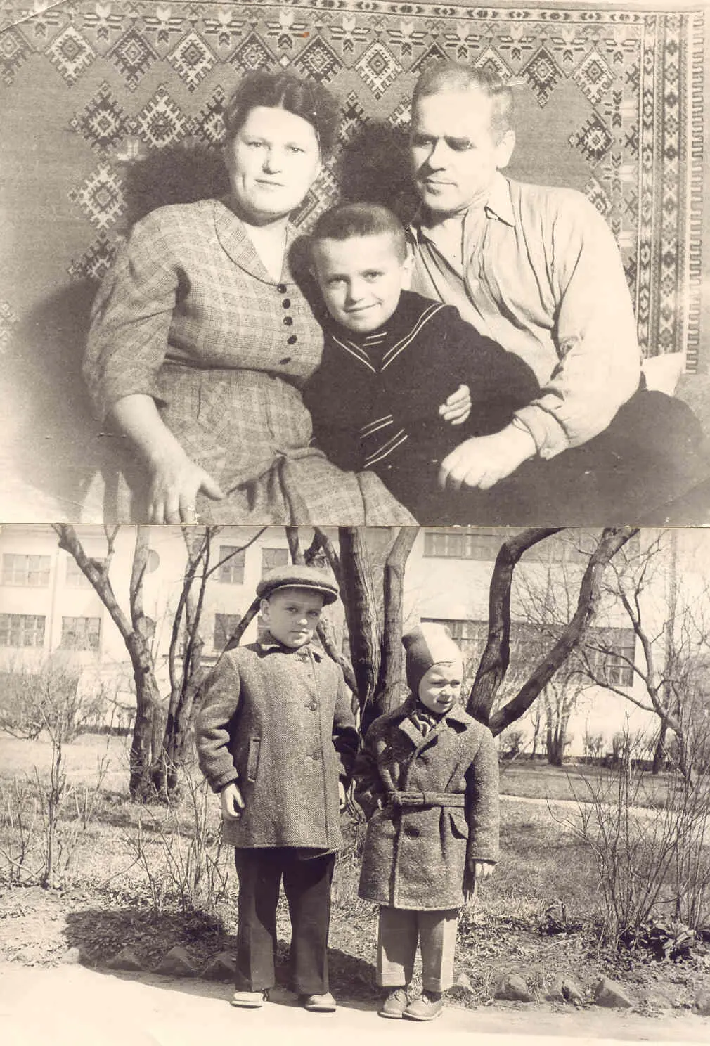 Апрель 1958 Папа написал на фото Случайно в дом обстановке застал нас - фото 12