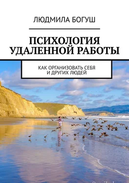 Людмила Богуш Психология удаленной работы. Как организовать себя и других людей обложка книги