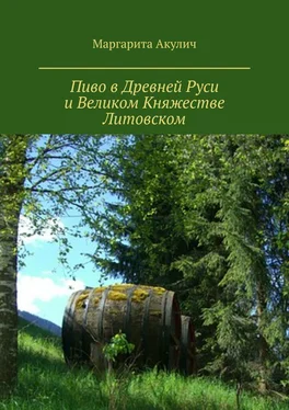 Маргарита Акулич Пиво в Древней Руси и Великом Княжестве Литовском обложка книги