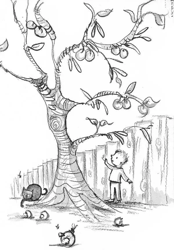Алфи долго смотрел на дерево размышляя как бы на него забраться До нижней - фото 3