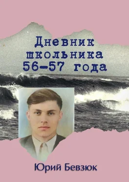 Юрий Бевзюк Дневник школьника 56—57 года обложка книги