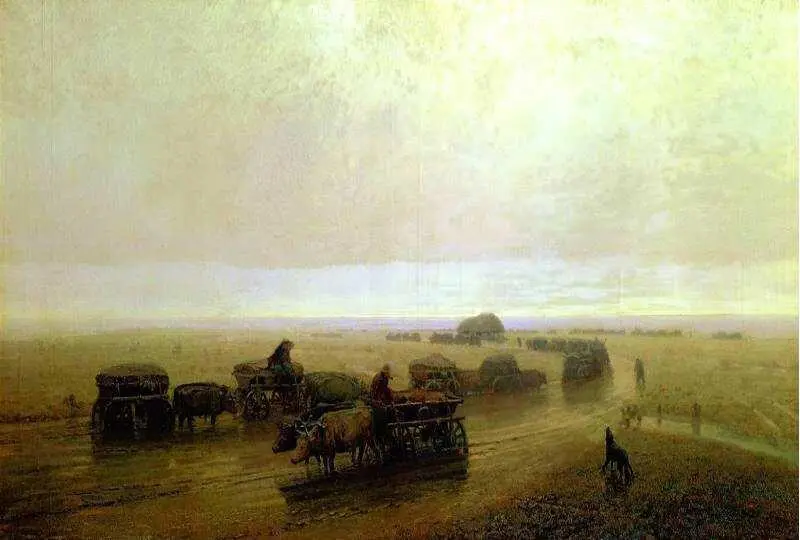 Чумацкий тракт в Мариуполе 1875 Государственная Третьяковская галерея Москва - фото 13