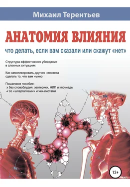 Михаил Терентьев Анатомия влияния. Что делать, если вам сказали или скажут «нет» обложка книги