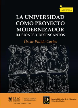 Óscar Pulido Cortés La universidad como proyecto modernizador обложка книги