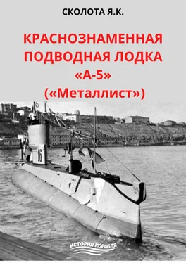 Яков Сколота Краснознаменная подводная лодка «А-5» («Металлист») обложка книги
