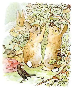Флопси Мопси и Хвостик которые были послушными крольчатами поскакали вниз по - фото 7