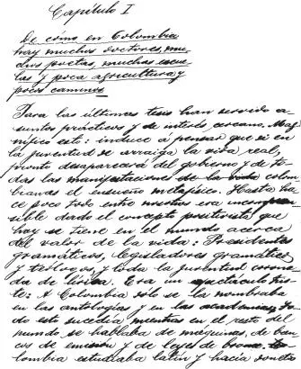 MANUSCRITO DEL PRIMER CAPÍTULO DE LA TESIS 1919 CAPÍTULO I DE CÓMO EN COLOMBIA - фото 3
