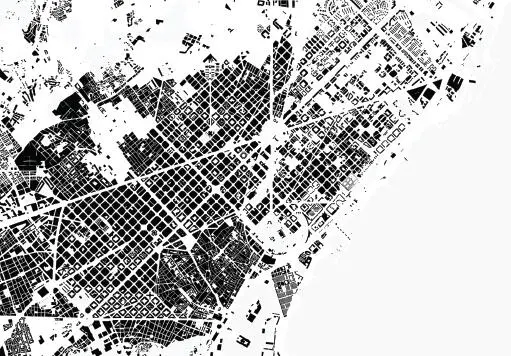 Figure 14 Noli map by Tianyi Yang showing the plan of Cerdàs Barcelona - фото 8