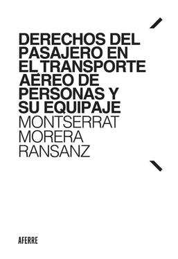 Montserrat Morera Ransanz Derechos del pasajero en el transporte aéreo de personas y su equipaje обложка книги