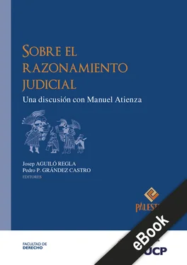 Manuel Atienza Sobre el razonamiento judicial обложка книги