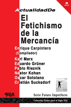 Enrique Carpintero Actualidad de el fetichismo de la mercancía обложка книги