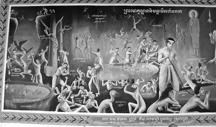 Рис 143 Сошествие Будды во Ад Левая часть буддийской картиныиконы - фото 146