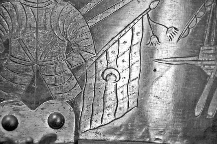 Рис 310 Увеличенное изображение еще одного знамени на латах савойца Ясно - фото 310