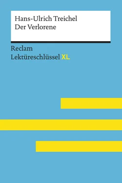 Jan Standke Der Verlorene von Hans-Ulrich Treichel: Reclam Lektüreschlüssel XL обложка книги
