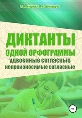 Татьяна Векшина - Диктанты одной орфограммы. Удвоенные согласные. Непроизносимые согласные