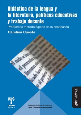 Carolina Cuesta Didáctica de la lengua y la literatura, políticas educativas y trabajo docente обложка книги