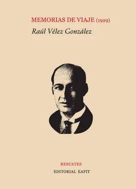 Raúl Vélez González Memorias de viaje (1929) обложка книги