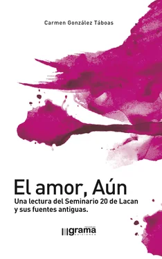 Carmen González Táboas El amor, Aún. Una lectura del Seminario 20 de Lacan y sus fuentes antiguas обложка книги