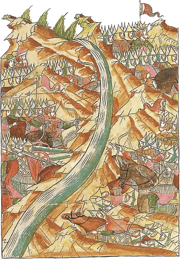 Стояние на Угре Миниатюра Лицевого летописного свода XVI в Этот Никифор - фото 29