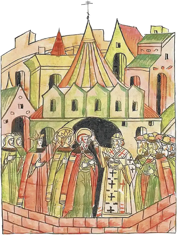 Свадьба Ивана iii и Софии Палеолог Миниатюра Лицевого летописного свода XVI - фото 73