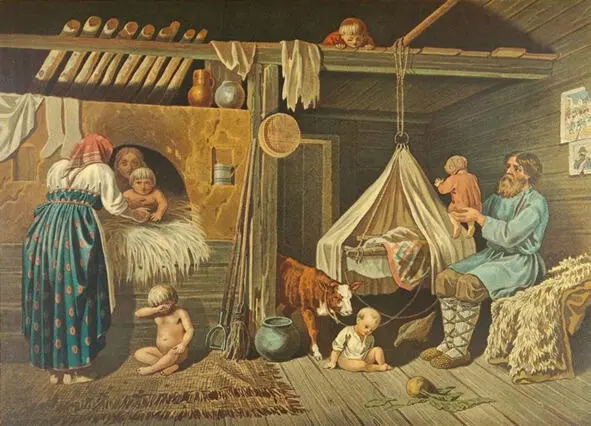 Е А Покровский Крестьянские дети зимой 1884г Ребятишек в каждом доме было - фото 7
