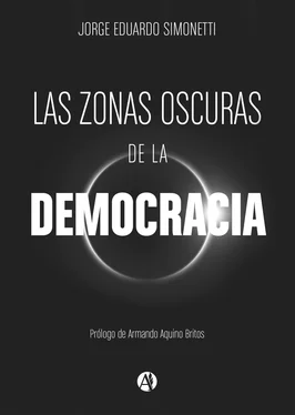 Jorge Eduardo Simonetti Las zonas oscuras de la democracia обложка книги