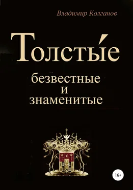 Владимир Колганов Толсты́е: безвестные и знаменитые обложка книги