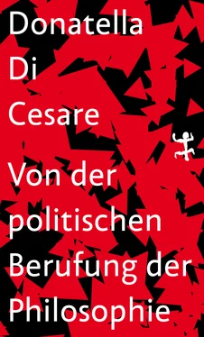 Donatella Di Cesare Von der politischen Berufung der Philosophie обложка книги